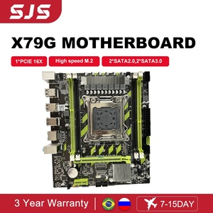 Nueva placa base Micro-ATX <span class=keywords><strong>DDR3</strong></span> 128GB Intel Xeon E LGA2011 para PC de escritorio X79 placa base de computadora doble canal de memoria SATA duro - Product Image 2