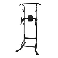 Station de barre de traction multifonctionnelle autoportante en acier inoxydable avec quatre patins antidérapants, robuste, pour exercices de triceps et abdominaux en salle de sport