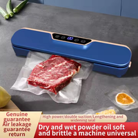 Mini scelleuse sous vide électrique automatique en plastique 100W, capacité 1,1-2,0L, écran LCD, protection contre la surchauffe, usage domestique 1