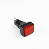 HABOO 10mm Petit Bouton Poussoir Rond 12v Illuminé en Plastique