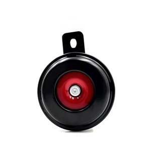 Wenle 12V 66MM 43030Hz 95-115dB BLACK+RED Iron Disc <strong>Klaxon</strong> MHN107 Motor <strong>Horn</strong> Universal Vehicle - Product Image 1