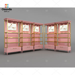 Custom Metal Eco-Friendly Heavy Duty <b>Wall</b>-<b>Mounted</b> Shoe <b>Display</b> <b>Cabinet</b> | Boutique Retail Fixtures | Factory-Made Customizable - Product Image 4