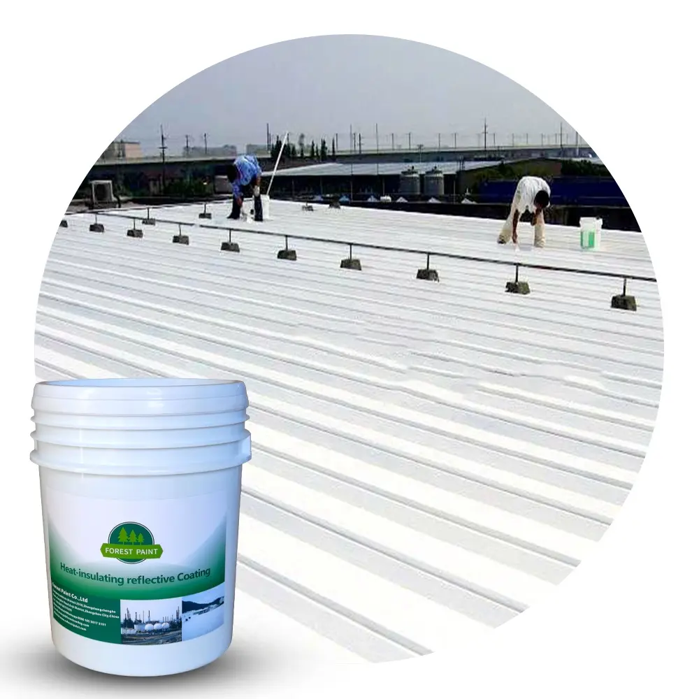 Fabbrica casa protezione solare tetto vernice parete liquida termoriflettente rivestimento spray industriale isolato