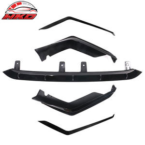 Lèvre de pare-chocs avant compatible avec Honda Civic 2022-2024 11e génération IKON Noir brillant PP Spoiler 3 pièces Kit carrosserie pièces auto de haute qualité - Product Image 6