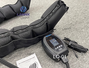 Masajeador de piernas LANNX LQ-01 Sport Relax para aliviar el dolor y la fatiga, sistema de recuperación de piernas con compresión de aire y masajeador de pies. - Product Image 2
