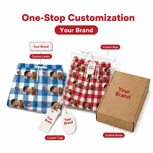 Pantalones de <span class=keywords><strong>Pijama</strong></span> con Estampado Digital 3D Personalizado, Pantalones de Dormir Casuales de Punto para Hombre y Mujer, Cintura Elástica, Suaves y Transpirables - Product Image 5