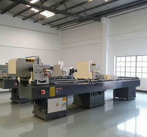 Sierra de doble inglete para corte de aluminio, máquina de 2 cabezales, sierra de doble inglete económica para ventanas de aluminio - Product Image 2