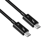 Cable USB-C Thunderbolt 5 de 80 Gbps y 240 W 5 A con Carga Rápida, Trenzado de Nailon, Revestimiento de PVC, Doble 8K HDR, Triple 4K144Hz, Base SSD, EGPU para Portátil