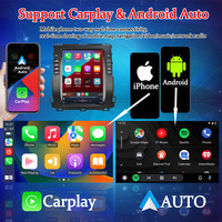 Radio Estéreo para Toyota Prado 120 con GPS Integrado, CarPlay, Mirror Link, WiFi, Reproductor MP3, Audio de Alta Resolución, DSP, CD, Cámara de Reversa y DVR