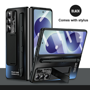 เคส AG Matte ชุบเคลือบเงาแบบ 2 in 1 พร้อมที่เก็บปากกา <span class=keywords><strong>S</strong></span> <span class=keywords><strong>Pen</strong></span> และขาตั้ง ป้องกันรอยนิ้วมือ กันกระแทก สำหรับ Samsung Z Fold 8 รุ่นใหม่ ขายดี - Product Image 3