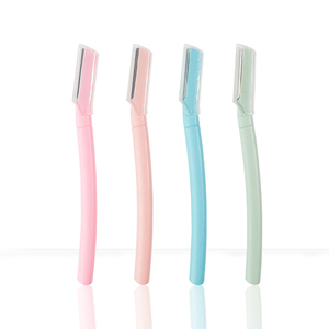 Outils de maquillage beauté, taille mini pour voyage, tondeuse à sourcils pour femmes, rasoir pour poils du visage, épilation partielle des sourcils avec capuchon de sécurité - Product Image 1