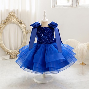 2025 vendita diretta in fabbrica i bambini indossano abiti da compleanno in abito congelato per ragazze abiti da sera modello gratuito - Product Image 2