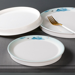 Xiangyuan <b>melamine</b> imitation porcelain <b>plates</b>, plastic <b>plates</b>, commercial cold dish <b>plates</b>, round <b>plates</b>, hotel plating - Product Image 3