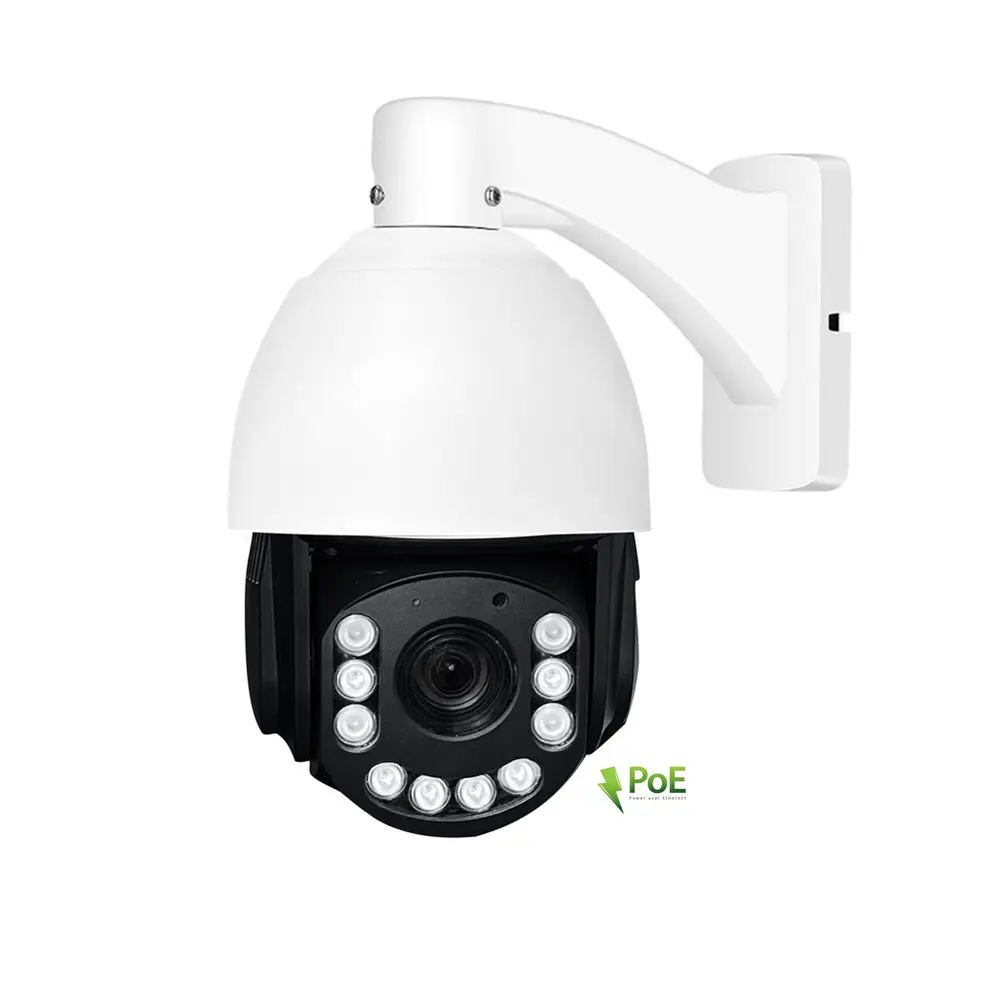 Hot Selling 8MP 4K Infrared 20X Optical Zoom IP POE PTZ Camera Outdoor support Two-way Audio /SD Slot/ Auto-tracking