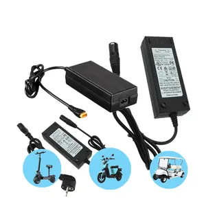 Latest electric bike charger lithium e-scooter balance wheel power adapter 36V 42V 1A 2A 3A 4A 5A li-ion battery charger