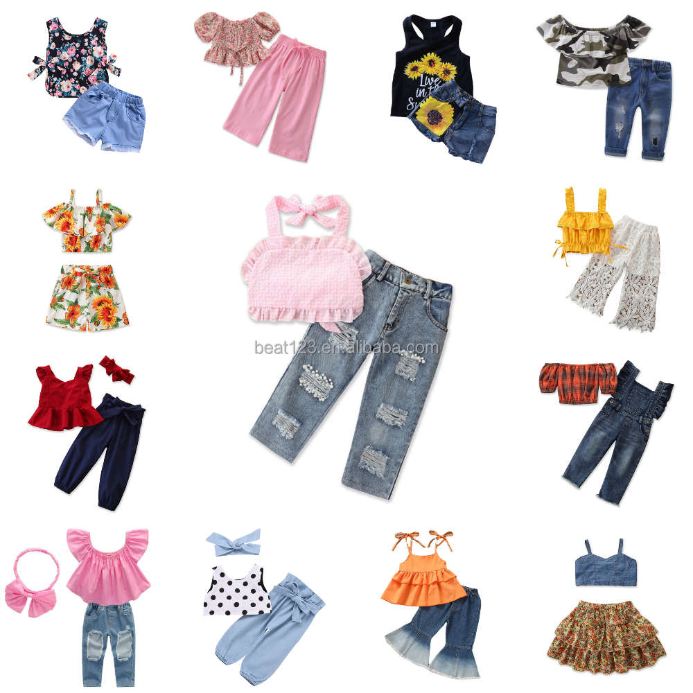 2022 OEM vetements pour enfants cute sweet fashionable kids children girls clothing sets