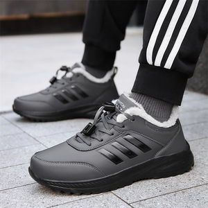 Chaussures de marche pour femmes en cuir synthétique pour l'hiver, semelle extérieure en caoutchouc, semelle intermédiaire en EVA, imperméables, antidérapantes, confortables, chaussures de voyage - Product Image 3