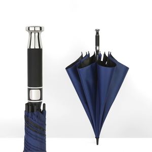 Modern Semi-automatic Double Canopy <b>Windproof</b> Rainproof Stick Straight Hanging Golf <b>Umbrella</b> for Business Gifts - Product Image 5