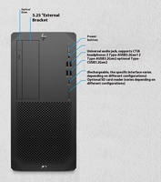 Station de travail HPS Z2G5 Z2 Tower G5, ordinateur de bureau avec processeur Intel I7-10700 ou Xeon W Series, 8 Go de RAM, 512 Go de SSD