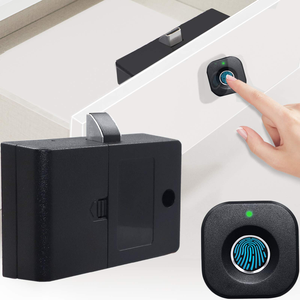 Serrure Intelligente <span class=keywords><strong>de</strong></span> Tiroir en Gros, Verrou Intelligent pour Armoire Rechargeable par USB, Serrure <span class=keywords><strong>de</strong></span> Tiroir à Empreinte Digitale Sécurisée et Anti-Enfant - Product Image 1
