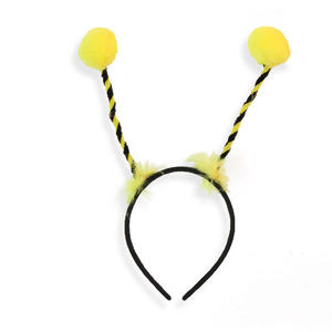 ربطة رأس بناتي لطيفة مبتكرة وجديدة 2024 للنساء والفتيات مزودة بشعار نحل كروي منفوش وعصرية ربطة شعر نهارية للأطفال - Product Image 4