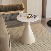 Table basse de dalle de roche crème minimaliste moderne de Style nordique petite Table d'appoint pour meubles de maison balcon chevet Internet