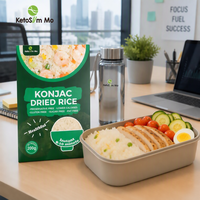 Riz sec de Konjac en vrac pour la Thaïlande, certifié Halal, Keto, faible en calories, sans gluten, végétalien, repas sain, approvisionnement en gros
