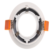 Anneau de fixation pour encastré MR16 GU10, cadre de montage pour plafonnier, cache pour spot, luminaire