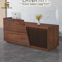 Comptoir de réception moderne, bureau d'accueil, comptoir de service, caisse enregistreuse, mobilier de bureau personnalisé, mobilier d'hôtel