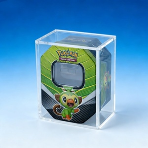Factory Wholesale Superior Quality Custom Modern Freestanding High UV Protective Clear Sealed Acrylic <b>Mini</b> Tin Display <b>Box</b> - Product Image 3