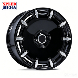 Ruedas para camioneta SUV, llantas Mega negras de aleación 26x12J con cara mecanizada, llantas de repuesto. - Product Image 4