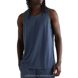 Débardeur en maille de basket-ball bicolore en polyester 100% personnalisé OEM pour hommes
