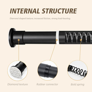 ARODDY-<span class=keywords><strong>Tringle</strong></span> à <span class=keywords><strong>rideau</strong></span> extensible <span class=keywords><strong>pour</strong></span> salle de bain, <span class=keywords><strong>sans</strong></span> perçage - Product Image 2