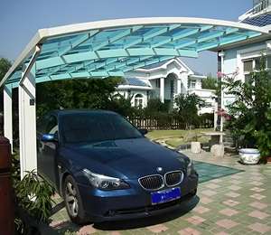 Auvent de voiture en aluminium résistant aux intempéries, durable, avec <span class=keywords><strong>toit</strong></span> arqué - Product Image 1