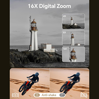 Appareil photo numérique SONIDA Custom Label 5K DSLR avec zoom optique, 64MP HD, double écran, capteur CMOS, ISO 100-3200, pour vlogging sur YouTube
