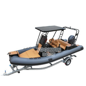 Bateau semi-rigide gonflable Yoolwin SP580, moteur robuste de 115 ch et coque en aluminium en V profond, pour patrouille côtière et sports nautiques - Product Image 4