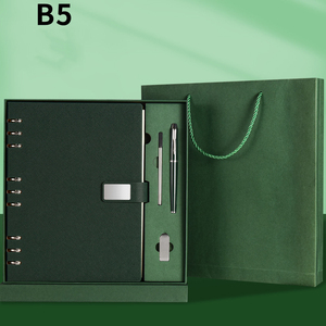 10 chủ đề máy tính xách tay da kế hoạch Tạp Chí Văn phòng phẩm vàng đen dập 3 vòng kế hoạch - Product Image 1