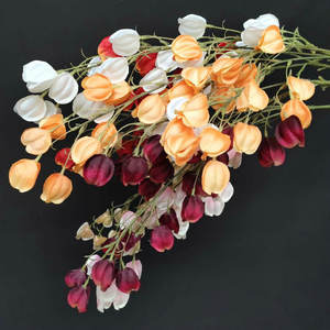 Venta al por mayor linterna artificial flor colgante linterna <span class=keywords><strong>carambola</strong></span> fruta ratán para boda exposición techo decoración flores - Product Image 5