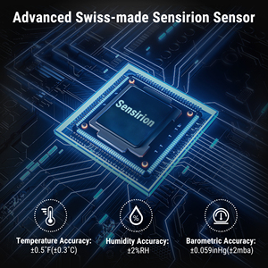 다기능 ThermoPro TP280 1000FT 무선 디지털 온도계 습도계 일기 예보 - Product Image 3