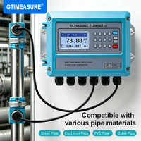 Medidor de Flujo Ultrasónico Industrial OEM Personalizado, Medidor de Flujo Ultrasónico de Largo Alcance Sin Contacto, Medidor de Flujo de Agua Ultrasónico
