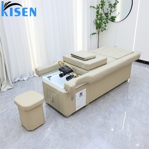 KISEN Mobilier de Salon : Lit de Lavage Capillaire Électrique Réglable pour Spa Japonais, Thérapie de la Tête, Lavage des Cheveux, Lit de Massage Thaïlandais, Pédicure Spa - Product Image 5