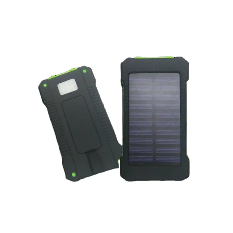 Impermeable solar móvil Banco de la energía Cargador Solar alquiler PowerBanks 2 Usb capacidad Banco de la energía