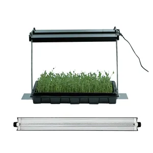 Lampada da coltivazione per interni sistema microgreen agricoltura verticale supporto per piante in metallo idroponica coltiva luci a led