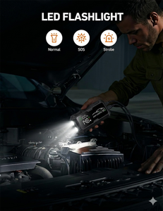 Nuevo Arrancador de Emergencia Portátil de 12V y 4000A con Logotipo OEM para Motocicletas, Automóviles y Camiones, Batería de 24000mAh - Product Image 4
