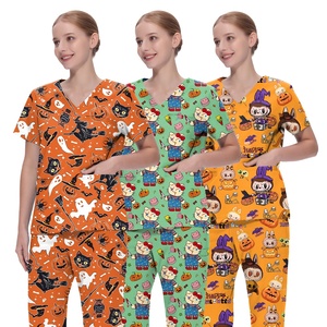 ชุดยูนิฟอร์มทางการแพทย์แบบสั่งทำปี 2025 ขายส่ง-พิมพ์ลาย ผ้าคอตตอนยืดหยุ่น ระบายอากาศได้ดี พร้อมอุปกรณ์เสริม สำหรับพยาบาล ทันตแพทย์ และบุคลากรด้านการแพทย์ - Product Image 2