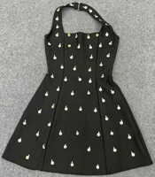 Robe mini bandage sexy pour femme, dos nu, coupe trapèze, sculptante, ornée de diamants, idéale pour les fêtes d'anniversaire