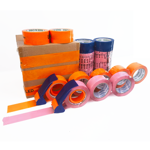 Tùy chỉnh nhiệm vụ nặng nề màu hồng Bopp dính vận chuyển đóng gói băng cuộn không thấm nước trong suốt niêm phong hộp carton bao bì Băng - Product Image 4