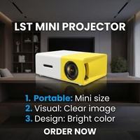 Projecteur vidéo portable sans fil M20 HD, projecteur de cinéma maison, compatibilité avec les téléphones mobiles