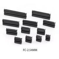 IDC 40-Pin 2,54mm Rastermaß Messingkontakt Strom-Flachbandkabel Buchsenanschluss Rechteckig TE AMP 1658621-3