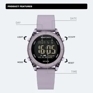 Relojes Digitales NAVIFORCE para Mujer 7108, <span class=keywords><strong>Reloj</strong></span> de Pulsera Luminoso Multifunción para Deportes al Aire Libre, Resistente al Agua, <span class=keywords><strong>Reloj</strong></span> Mujer - Product Image 6